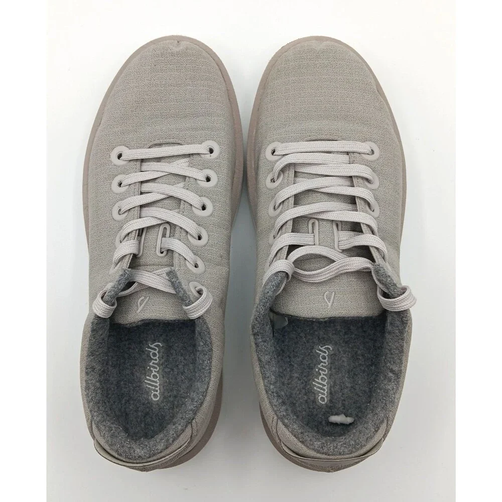 AllBirds Sneakers Wn 8 Gray Wool Piper Low Top Lace Up Comfort Preppy Shoes
